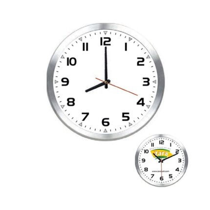 106318 Promosyon Metal Duvar Saati / Kuşe Kadran