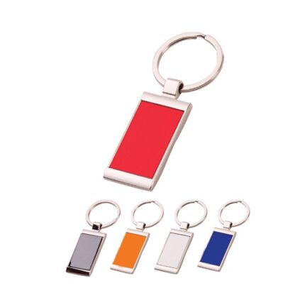 124918 Promosyon Metal Anahtarlık Dikdörtgen