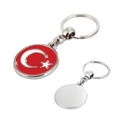 125118 Promosyon Ayyıldız Metal Anahtarlık