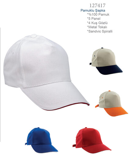 127417 Promosyon Pamuklu Şapka