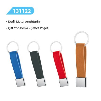 131122 DERİLİ METAL ANAHTARLIK