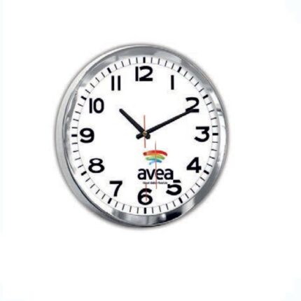 132419 Promosyon Krom Metal Duvar Saati