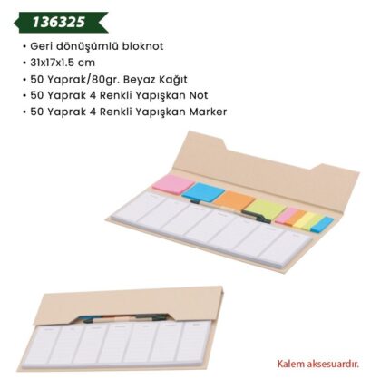 136325 Geri Dönüşümlü Bloknot