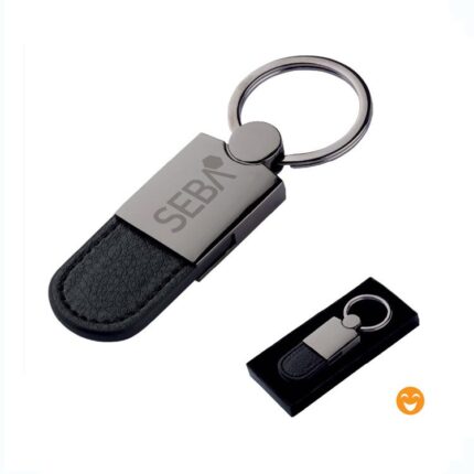136619 Promosyon Suni Deri Metal Anahtarlık