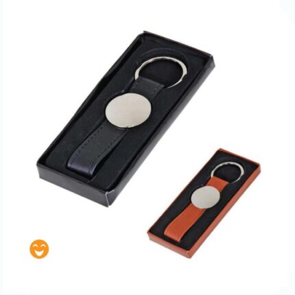 138319 Promosyon Suni Deri Metal Anahtarlık