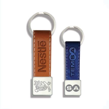 138819 Promosyon Suni Deri Metal Anahtarlık