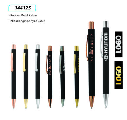 144125 Elegant Rubber Metal Kalem