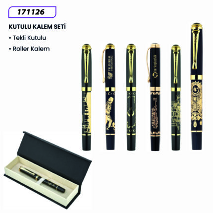 171126 Tekli Kutulu Kalem Seti
