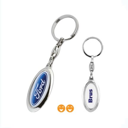 3327 Promosyon Metal Anahtarlık Yuvarlak