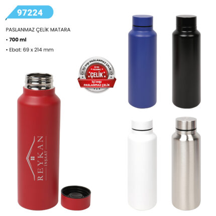 97224 PASLANMAZ ÇELİK MATARA