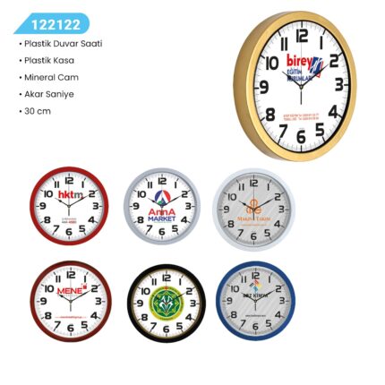 122122 PLASTİK DUVAR SAATİ