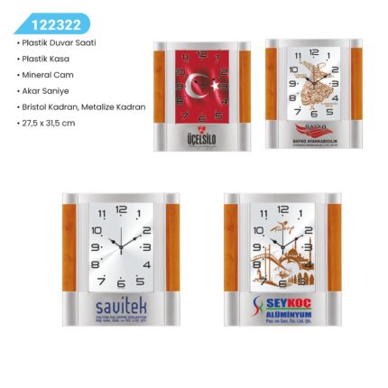 122322 PLASTİK DUVAR SAATİ