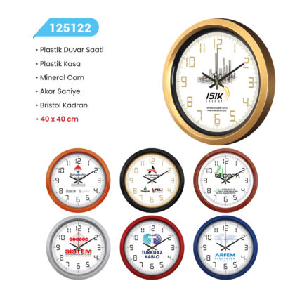 125122 PLASTİK DUVAR SAATİ
