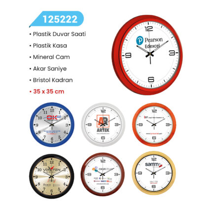 125222 PLASTİK DUVAR SAATİ