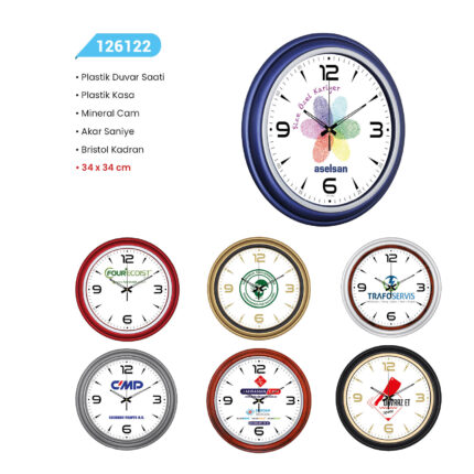 12622 PLASTİK DUVAR SAATİ