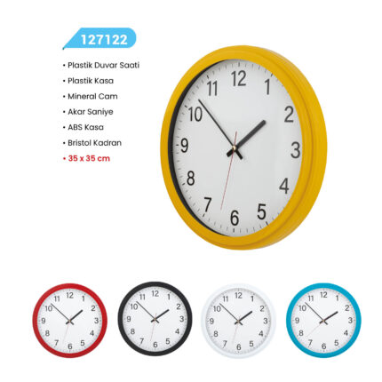 127122 PLASTİK DUVAR SAATİ