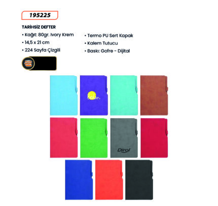 195225 Tarihsiz Defter