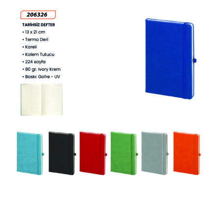 206326 Tarihsiz Defter