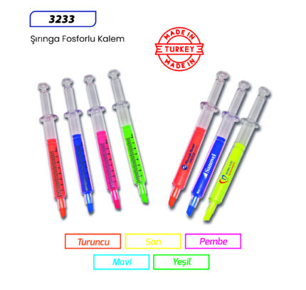 3233 Şırınga Fosforlu Kalem