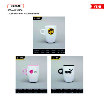 334426 Seramik Kupa