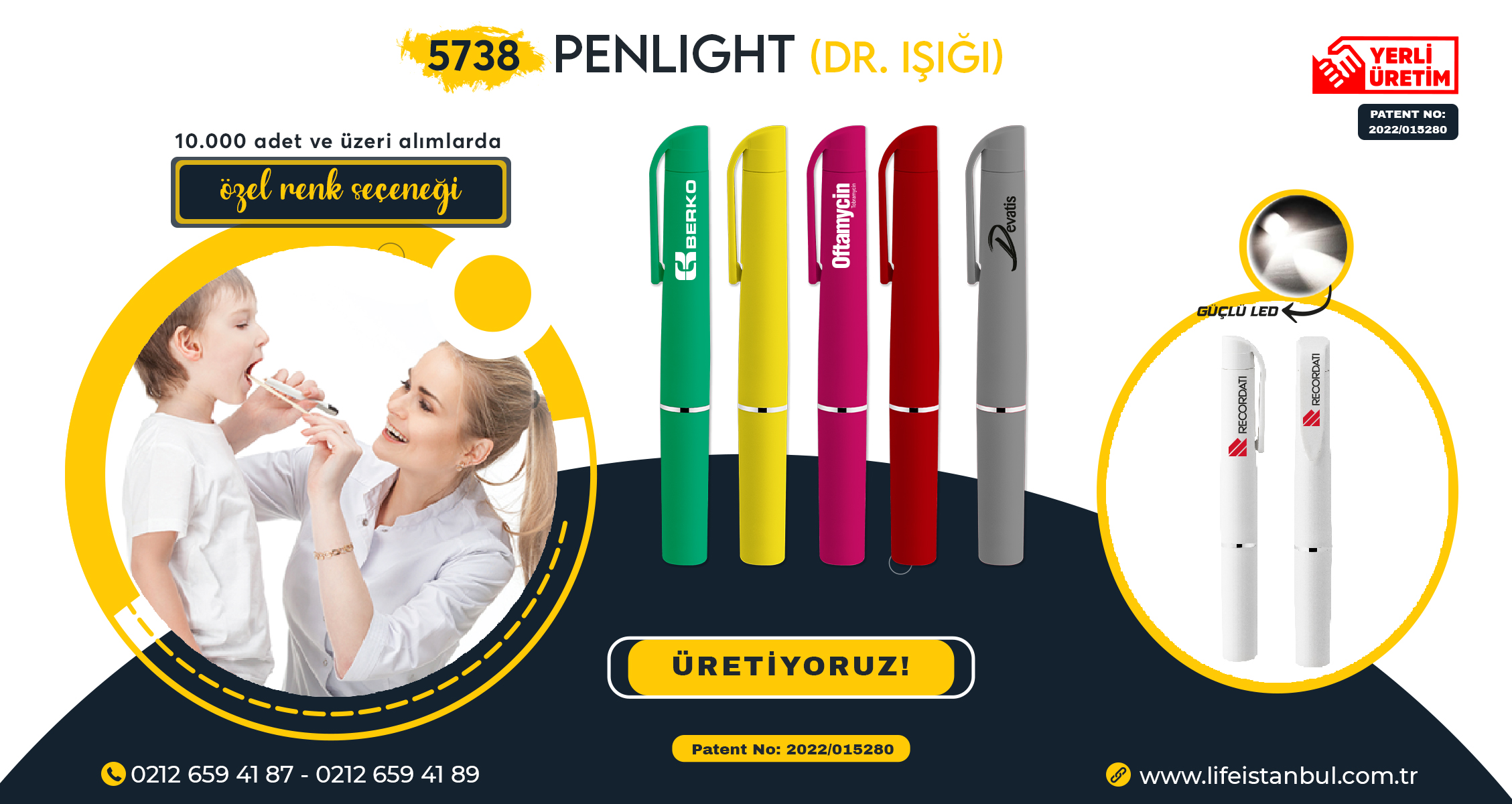 Penlight üretim dr. ışığı ışıklı kalem
