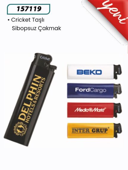 157119 Cricket Taşlı Sibopsuz Çakmak