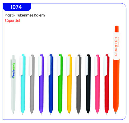 1074 Plastik Tükenmez Kalem