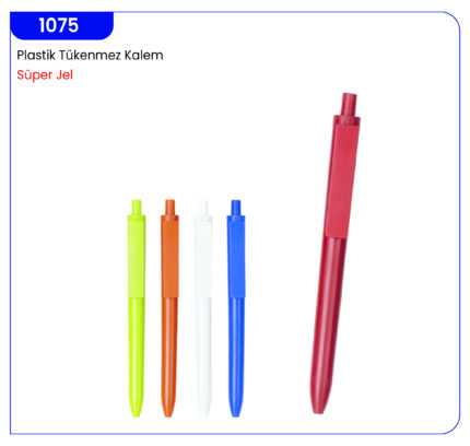 1075 Plastik Tükenmez Kalem