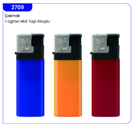 2709 I-Lighter Midi Taşlı Siboplu Çakmak
